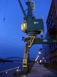 Köln Hafen Morgendämmerung